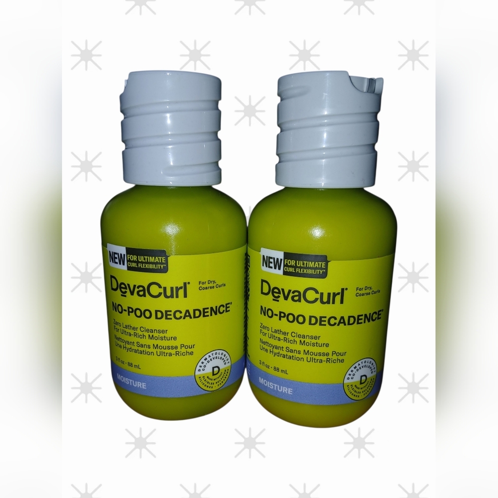 🌈 2 Pk Of DevaCurl No-Poo Decadence Zero Lather Cleanser Ultra Moisture